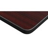 Kobe Tables > Nesting Tables > Kobe Flip Top Table & Chair Sets, 48 X 24 X 29, Wood|Metal|Fabric Top MKFT4824MH09BK
